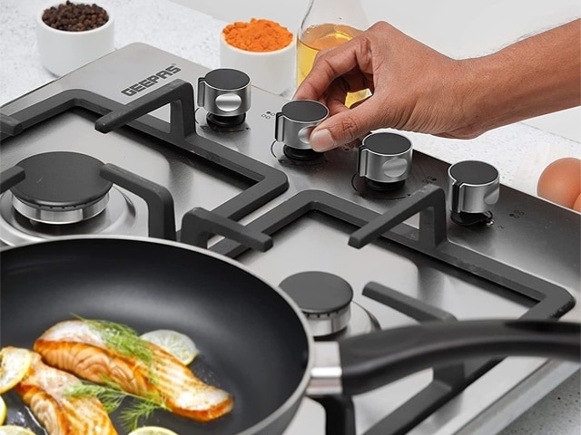 PLAQUE CUISSON ENCASTRABL 4 FEUX MIX 3/1 GEEPAS GGC31034 INOX 13*75*5