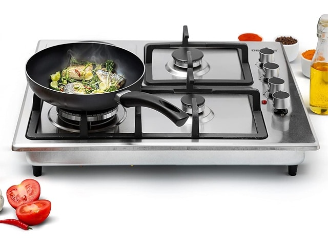 PLAQUE CUISSON ENCASTRABL 4 FEUX MIX 3/1 GEEPAS GGC31034 INOX 13*75*5