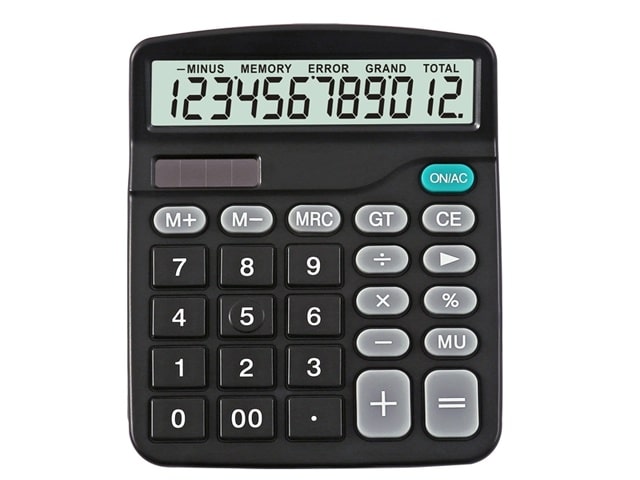 CALCULATRICE 12 CHIFFRES GM FOSKA CA3312-6 SOLAIRE