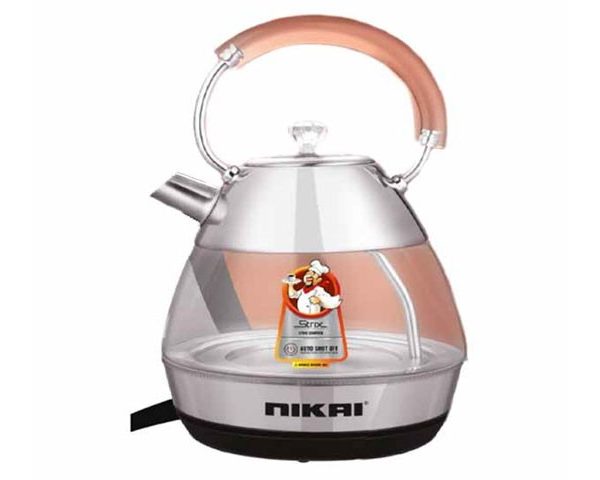 BOUILLOIRE ELECTRIQUE EN VERRE 1.7L NIKAI NK 1310G INOX