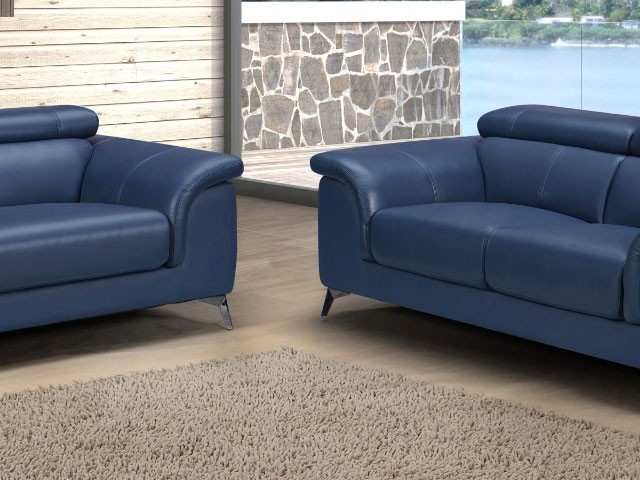 SALON CUIR 6 PLACES SX-9041 COULEUR #663 MEUVE