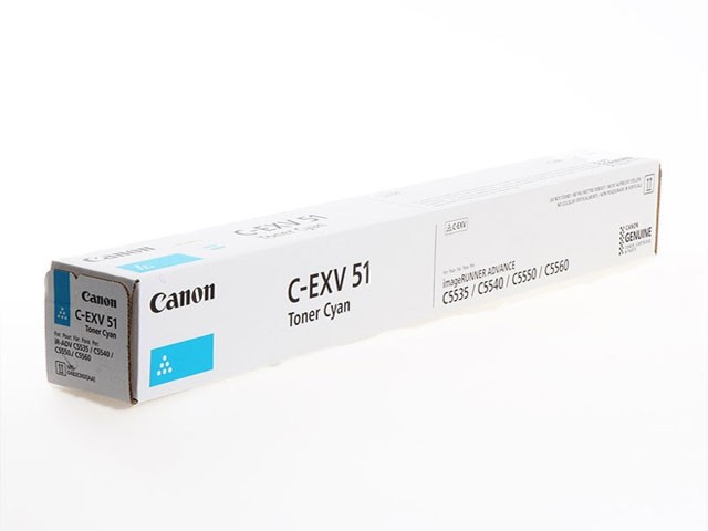 TONER CANON CEXV 51 pour CANON IRA C5535 / 5540 / 5550 / 5560 CYAN