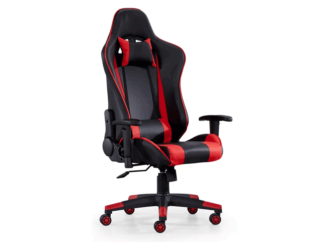 FAUTEUIL ORTHOPEDIQUE GAMING EN PU G-205 ROUGE/NOIRE 67*53*124 -132