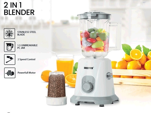 MIXEUR 1.5L GEEPAS PLASTIQUE GSB44083 BLANC