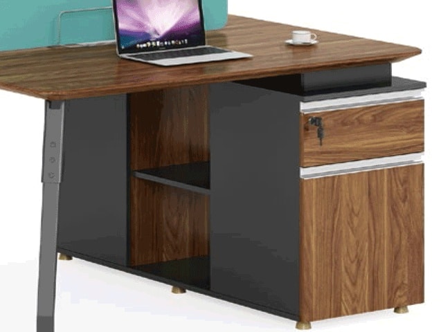 STATION DE TRAVAIL 2 PLAC KW-08 1400*1200*1150 MELAMINE TP-904 MAR+GR