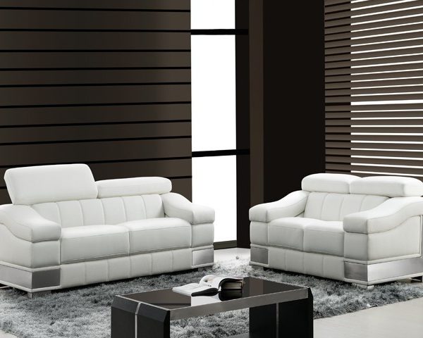 SALON CUIR 6 PLACES S-415 COULEUR A82 BEIGE