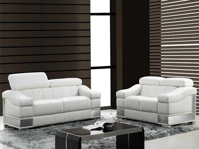 SALON CUIR 6 PLACES S-415 COULEUR A6237 JAUNE