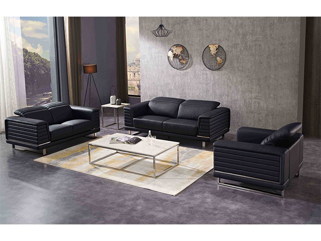 SALON CUIR 6 PLACES FM356 CLR BLANC AG07