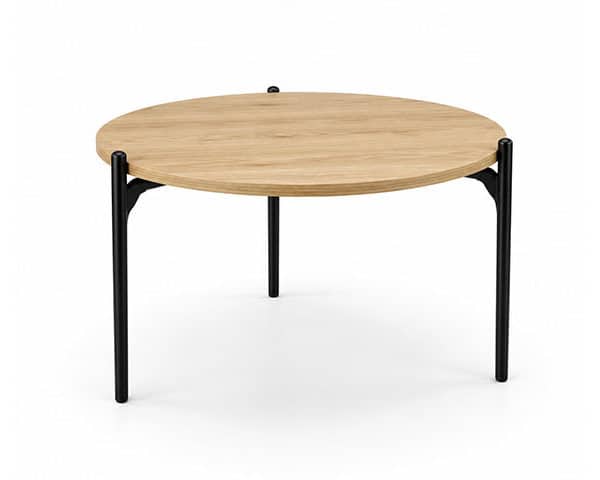 TABLE DE COIN ROSETT 510X510X40 COULEUR MARRON BEIGE