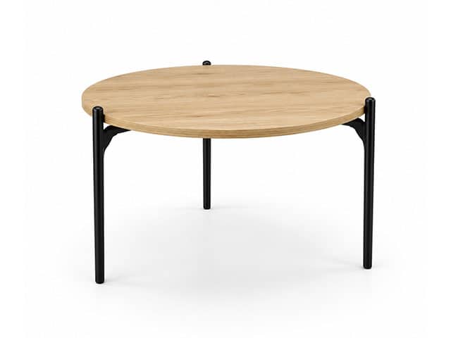 TABLE DE COIN ROSETT 510X510X40 COULEUR MARRON BEIGE