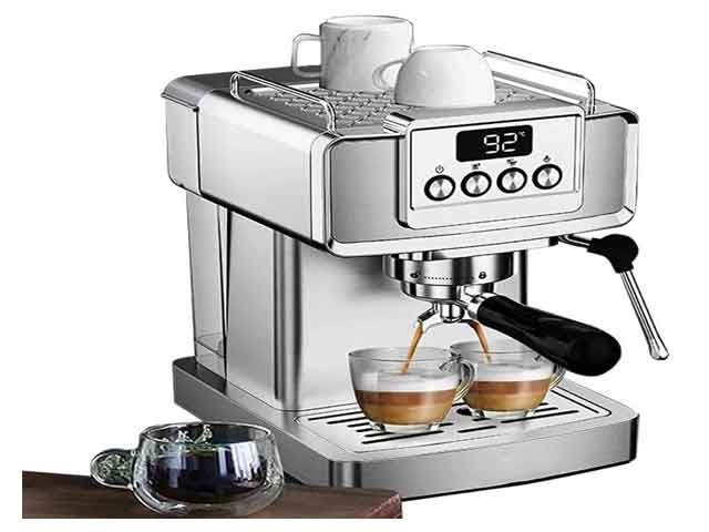 MACHINE A CAFE ESPRESSO 1,8 LITRES GEEPAS GCM41520 SILVER 1 38238 MACHINE A CAFE ESPRESSO 18 LITRES GEEPAS GCM41520 SILVER
