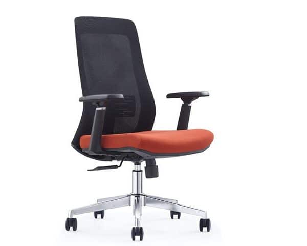 FAUTEUIL SECRETAIRE A MAILLE 671BB NOIRE