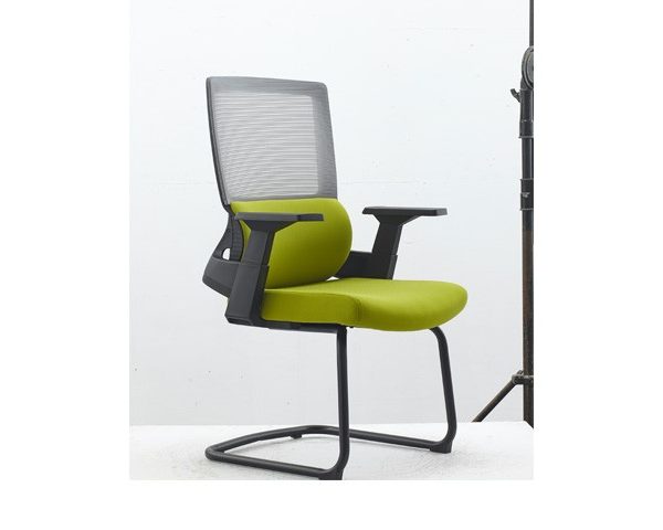 FAUTEUIL VISITEUR A MAILLE 686CB NOIRE