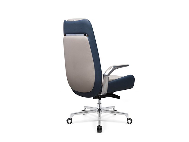 FAUTEUIL DOSSIER HAUT PU DT-8529-A 780*730*12 CLR CREME BLEU