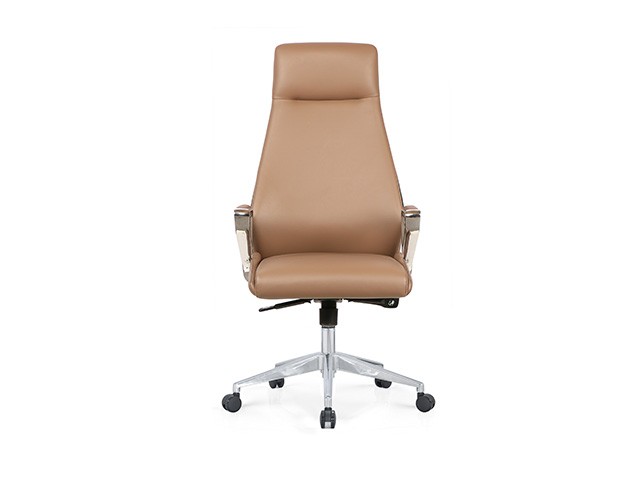 FAUTEUIL DOSSIER HAUT PU DL928A MARRON/NOIR 660x1186x1250