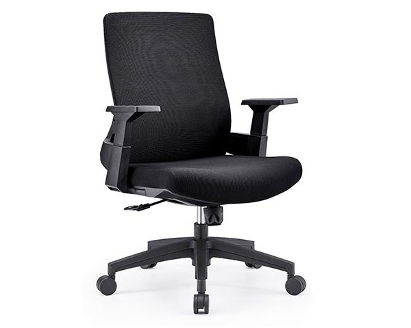 FAUTEUIL SECRETAIRE A MAILLE D1-399BB NOIRE 56*67*96