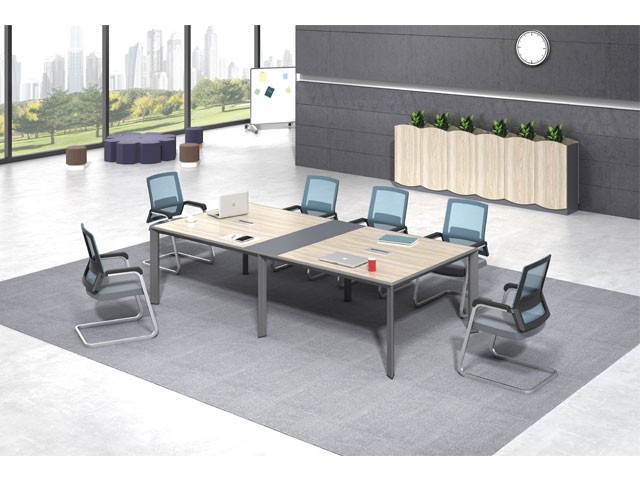 TABLE DE REUNION MJD02-2812 2836*1236*750 MJ BIRCH+LIGHT GREY 10-12PL
