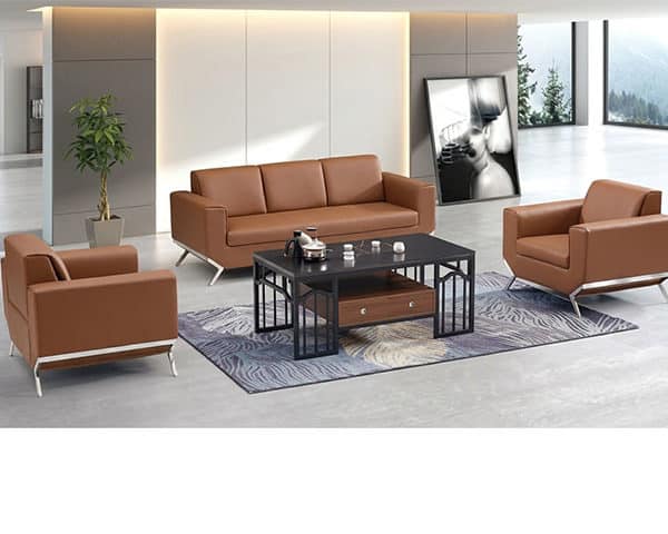 SALON DE BUREAU 5 PLCS PU KS-2004 CLR MARRON 270-10 1050-2050*850*830