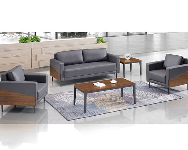 SALON DE BUREAU 5 PLCS PU KS-2005 CLR GRIS 270-24 860-1850*800*830