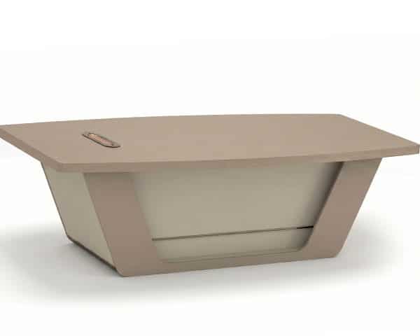 TABLE DE REUNION MCD02-3212 3200*1200*750 MARRON BEIGE 10-12PLACES