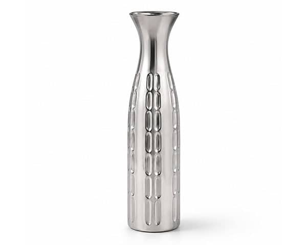 VASE DE DECORATION REF 2224-1-S COULEUR ARGENT