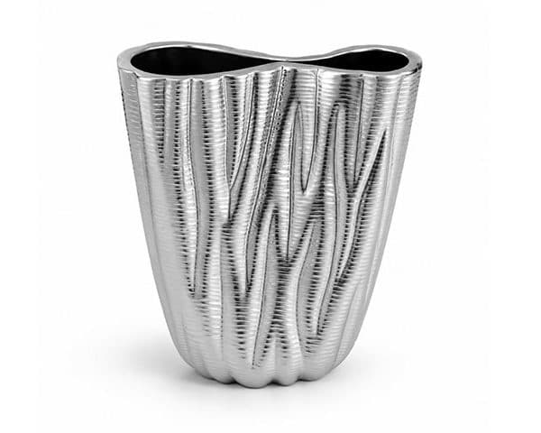 VASE DE DECORATION REF NHTC 2229-2-S COULEUR ARGENT