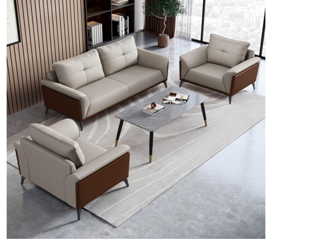 SALON DE BUREAU 5 PLC PU MO-X686 CREM270-36/MARON270-30 100-200*84*86