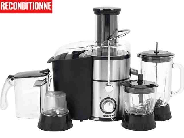MIXEUR JUICE MAKER GEEPAS GSB44049 NOIR METAL RECOND