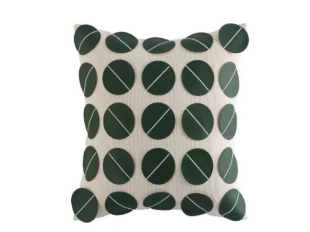 COUSSIN 43X43 REF 05 COULEUR VERT/BLANC