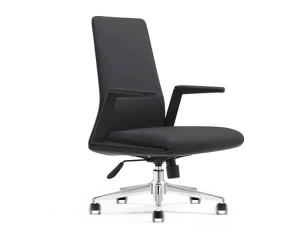 FAUTEUIL DOSSIER BAS PU LY001B MARRON C54 635*565*1000