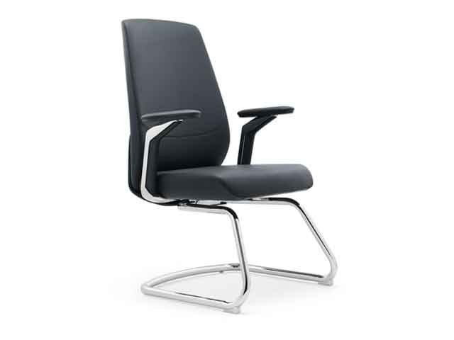 FAUTEUIL VISITEUR PU GW-1802C MARRON C54 625*625*1025