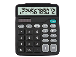 CALCULATRICE 12 CHIFFRES MM FOSKA CA3212-7 SOLAIRE