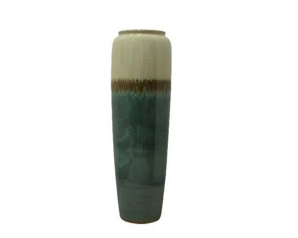 VASE DE DECORATION CB051ABC GM COULEUR VERT/MARRON/BEIGE