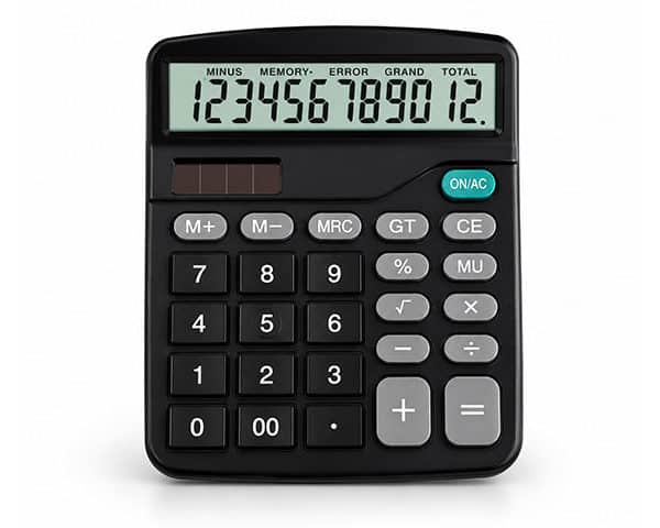 CALCULATRICE 12 CHIFFRES MM FOSKA CA3212-7 SOLAIRE