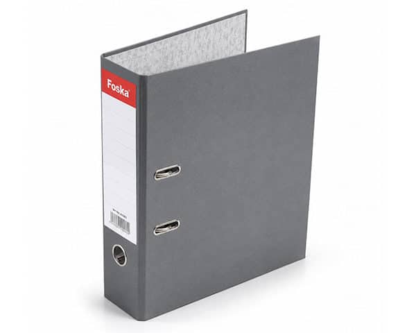 CLASSEUR CARTONNEE A4 GRIS