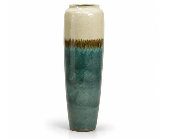 VASE DE DECORATION CB051ABC GM COULEUR VERT/MARRON/BEIGE