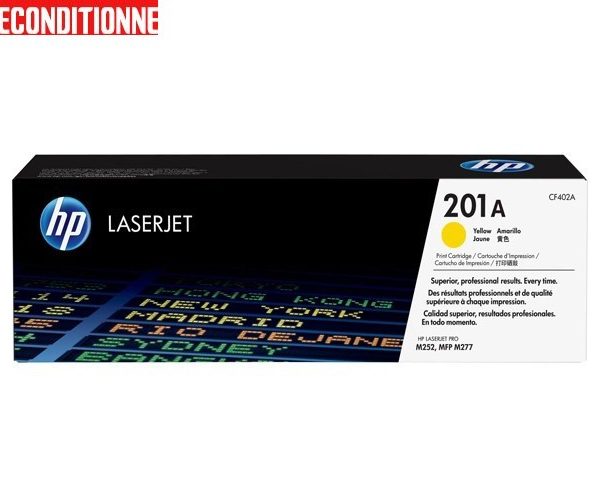 TONER HP 201A YELLOW CF402 POUR HP LJ 252, MFP M277 RECOND