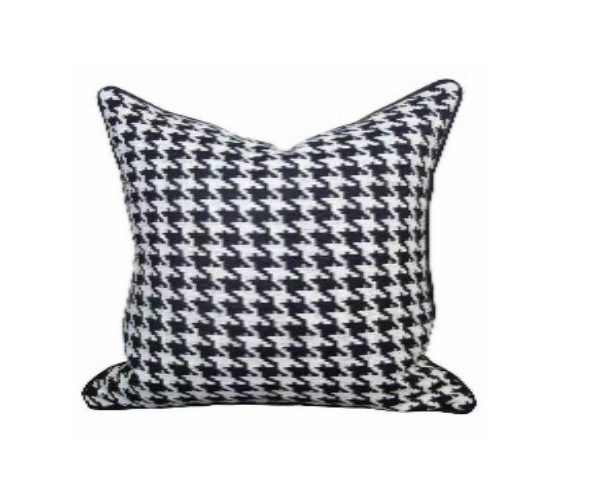 COUSSIN 43X43 REF 02 COULEUR GRIS/NOIR