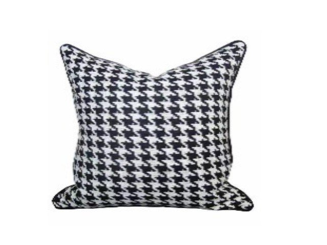 COUSSIN 43X43 REF 02 COULEUR GRIS/NOIR