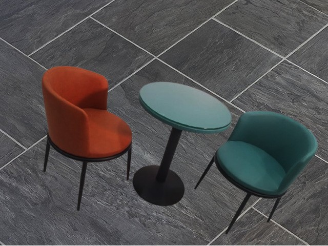 TABLE TETE A TETE 2 PLACES REF K11 64x64x40 COULEUR VERT