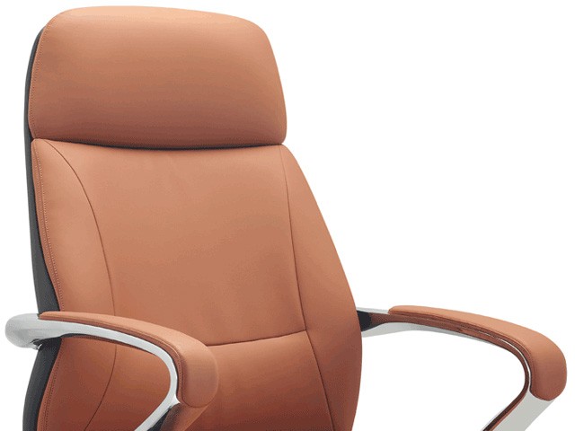FAUTEUIL DOSSIER HAUT PU YS2302A GX005 ORANGE+YS019 MARRON 72*67*1200