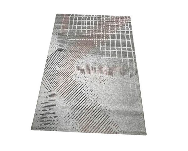 MOQUETTE BELIK-5 160X230 COULEUR GRIS ROUGE BEIGE