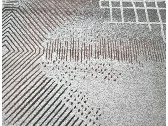 MOQUETTE BELIK-5 160X230 COULEUR GRIS ROUGE BEIGE