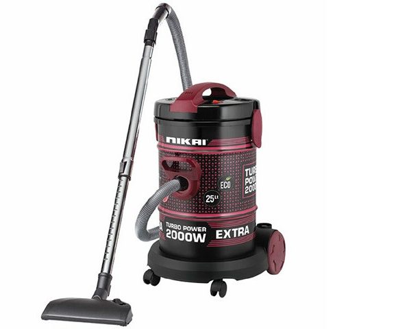ASPIRATEUR 25L NIKAI NVC350T ROUGE/NOIR