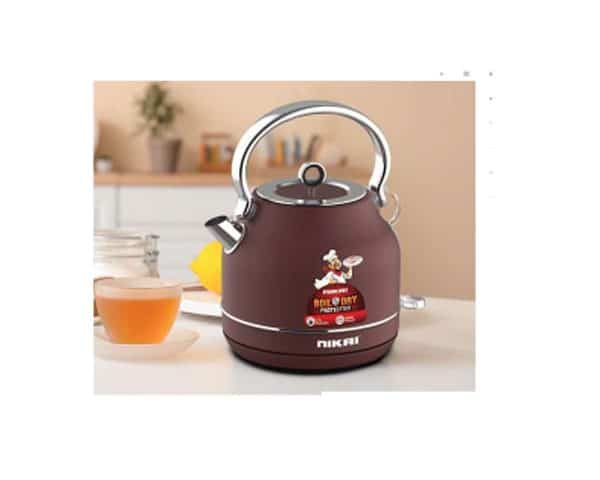 BOUILLOIRE ELECTRIQUE 1.7L NIKAI INOX NK2320S MARRON