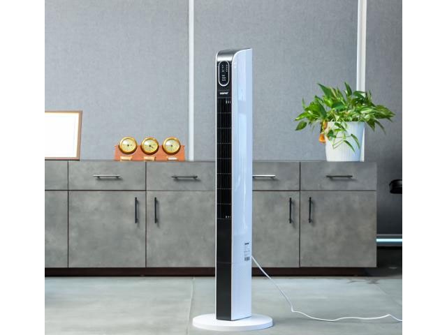 VENTILATEUR TOUR GEEPAS GF21167 DIGITAL BLAN AVC TELECOMMAND 18*27*93