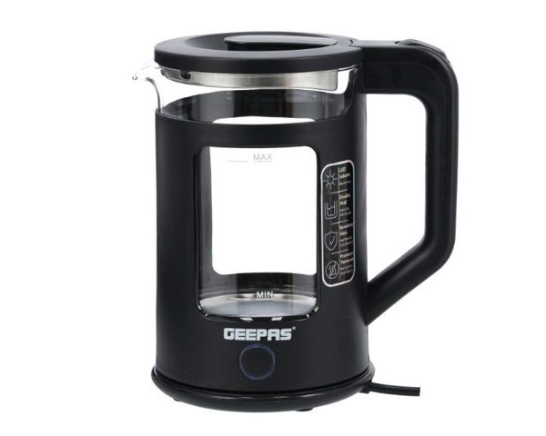 BOUILLOIRE ELECTRIQUE EN VERRE 1.7L GEEPAS GK38049