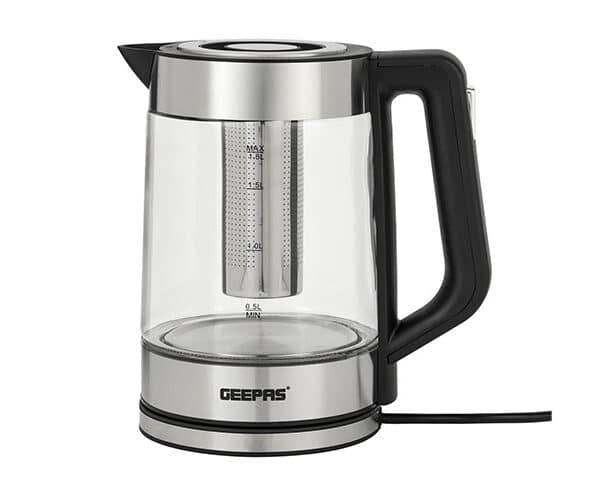 BOUILLOIRE ELECTRIQUE EN VERRE 1.7L GEEPAS GK38049