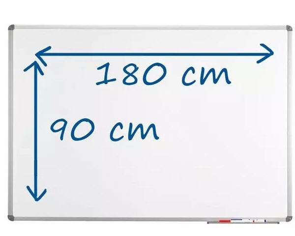 TABLEAU BLANC LAQUE MAGNETIQUE 180X90 cm SWB0918