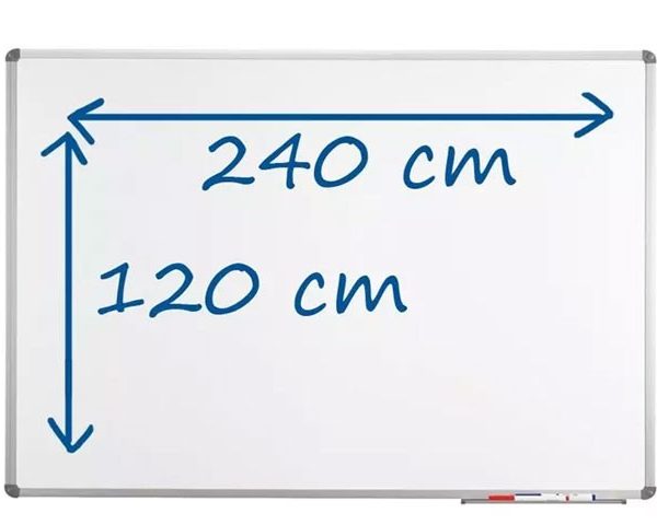 TABLEAU BLANC LAQUE MAGNETIQUE 240X120 cm 1905214